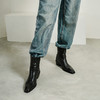 【预售5天】轻软舒适度时尚秋冬方头粗跟中跟短筒靴子摩登时装靴PS&PS2532 商品缩略图3