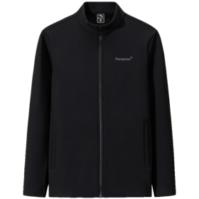 安踏针织立领运动外套男士黑色运动服上衣152541733-3