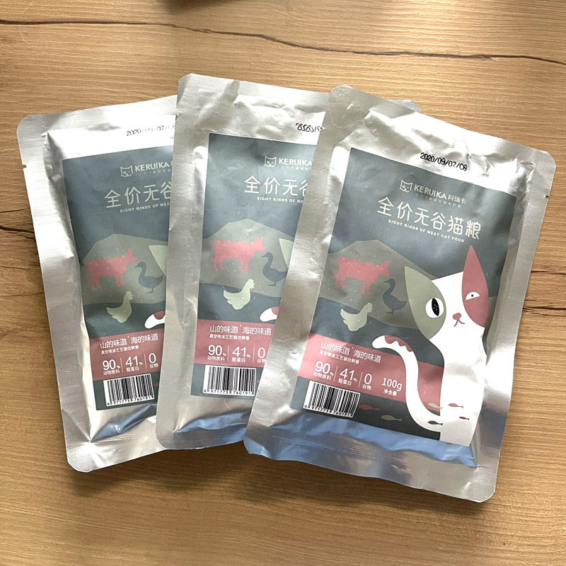 300克试吃 科瑞卡八种肉高蛋白低敏无谷猫粮试吃