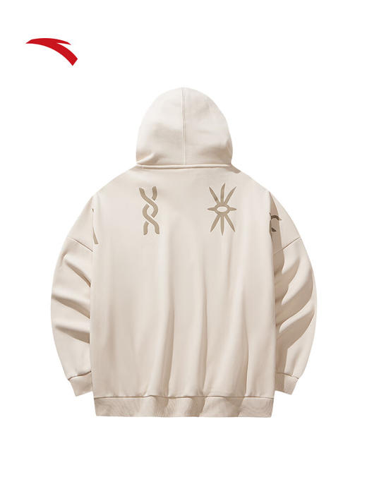 安踏凯里·欧文系列丨图腾部落风美式篮球加绒印花男女卫衣172541703S 【纤密暖绒】泥沙灰 -2 商品图1