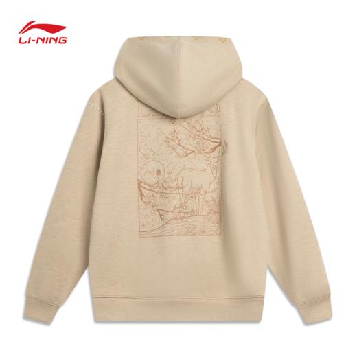 【孙颖莎同款】李宁中国文化系列故宫联名女子宽松套头连帽卫衣AWDVB40 商品图5