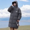 D110776限定冬季中长款纯色连帽羽绒棉服棉衣外套 商品缩略图2