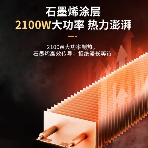 松下（Panasonic）语音石墨烯取暖器家用电暖气电暖器全屋取暖速热遥控变频恒温DS-A2156CW 商品图2