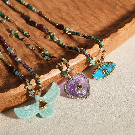 北京仓｜ROOM SERVICE-SHAMAN-凤凰 天河石 吊坠 项链［法国设计师］ 商品图5