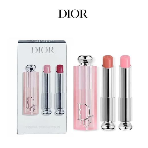 【赠:欧舒丹圣诞限定护手霜八件套】DIOR迪奥 新版变色润唇膏套盒3.2g（001+012）香港直邮 商品图7