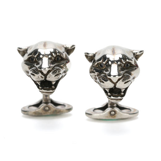 8050941159734 GIORGIO ARMANI 男式复古轻奢精致个性豹头衬衫西服袖扣 商品图0