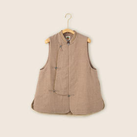 福宝 奢华100羊毛桑蚕丝 睫毛细纱琵琶襟 银扣中式小坎 山林曦照