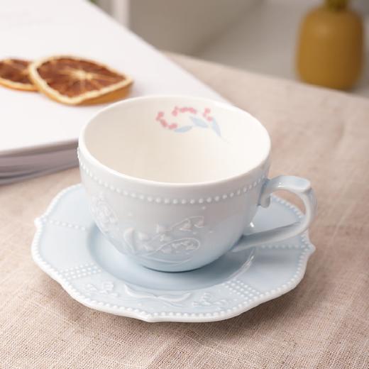 罗莱礼品-铃兰浮雕咖啡杯双杯碟礼盒 商品图1