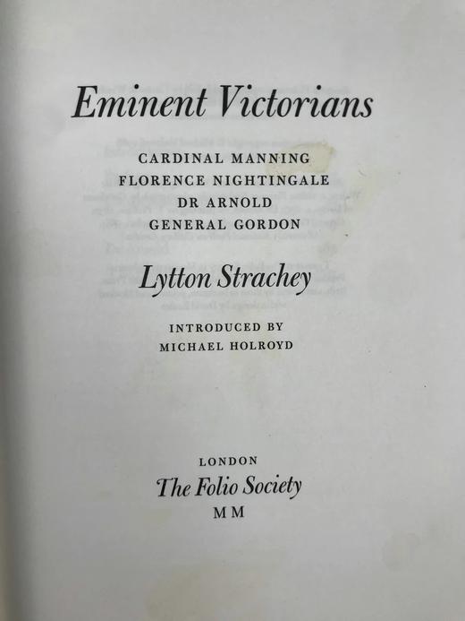 里顿·斯特拉奇《维多利亚时代名人传》 弗里欧书社函装本 商品图2