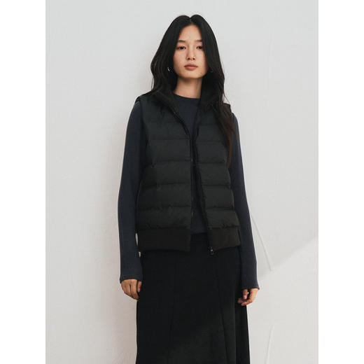 秋冬羽绒马甲鸭绒背心 休闲保暖摇粒绒马甲 百搭高端时尚外套 商品图3