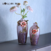 罗比罗丹旺富木槿花瓶创意客厅珐琅彩工艺花器家居软装饰品 商品缩略图1