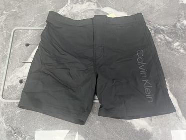 瑕疵Calvin Klein/CK 男士夏季印花松紧腰系带透气纯色直筒休闲短裤