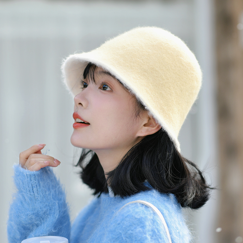 凡饰 双面戴羊毛渔夫帽