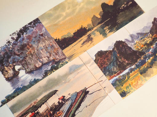 【文创新品上新！】角落的人·市井桂林 《打薄一点》明信片（市井桂林/山水桂林 两组可选） 原创 手绘  明信片  伴手礼   广西师范大学出版社 商品图4