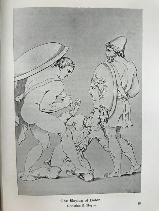 1910年 伊利亚特故事集 16幅插图 漆布精装32开 商品图11