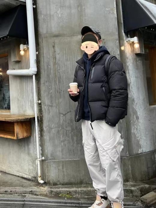 D110734秋冬新款Besbre立领小羊皮防风条羽绒夹克外套男女同款 商品图6