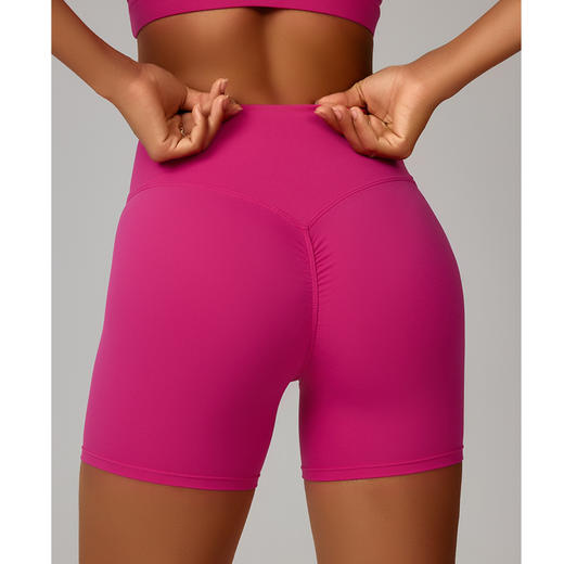 跃牌【安琪拉系列】新紧身云感瑜伽裤子女款高腰提臀运动短裤女跑步健身短裤DK7101 商品图2