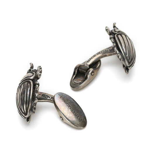 8050941159741 GIORGIO ARMANI 男式复古轻奢精致个性豹头衬衫西服袖扣 商品图3