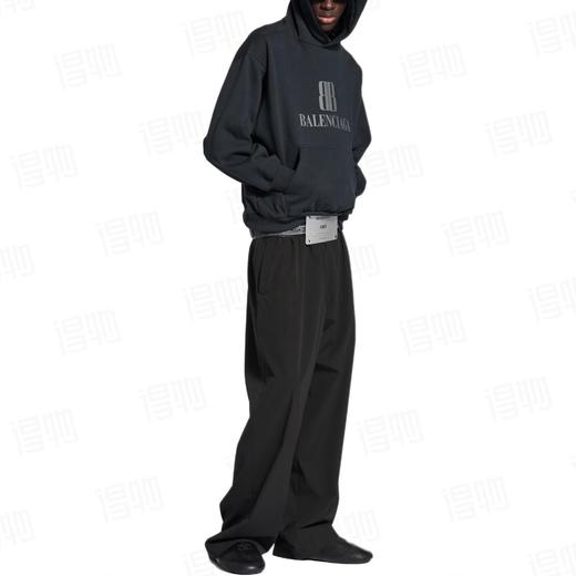 D110791棉质落肩Logo徽标双B标语连帽卫衣男女同款 商品图5