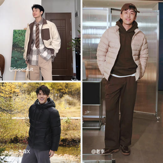 森马休闲裤男发热抑菌针织卫裤宽松直筒裤2025冬季新款长裤子百搭 商品图4