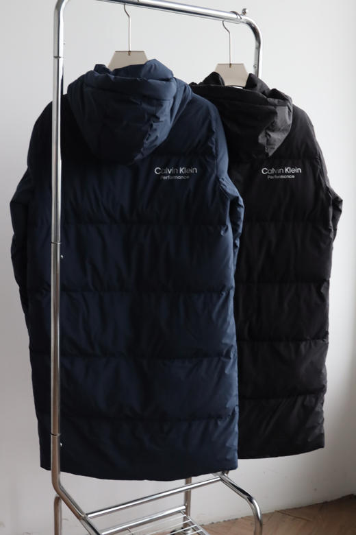 西K元单 热压金属钢印长款白鸭绒羽绒服 YR182 商品图3