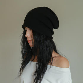 凡饰 纯色羊毛包头帽