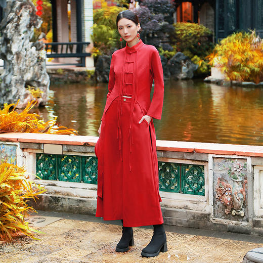 【杨丽萍同款】朱霞映日上衣阔腿裤套装 | 现货加急发 商品图6