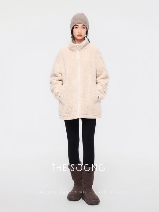 THESOONG"糯绒暖冬"经典摇粒绒软糯锁温松弛感立领外套HBWT7696 商品图4
