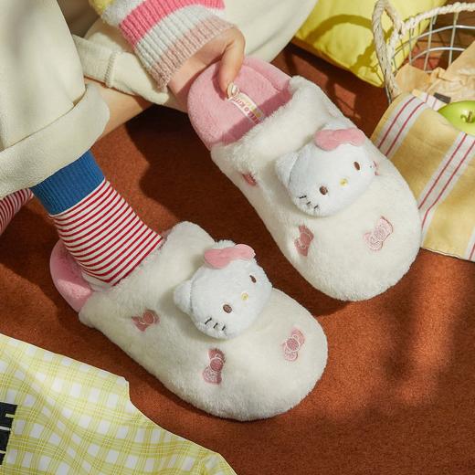 冬款新款可爱卡通棉拖鞋Hello Kitty柔软舒适室内外穿居家保暖【8004】 商品图0