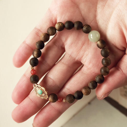 【青山特惠】7mm20颗 绿棋楠【音华】 沉香手链 c7 商品图8