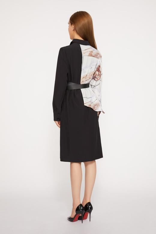 LNNNS 不对称设计感撞色拼接连衣裙 9984 商品图2