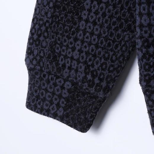 WY1286SDSA男士秋冬新款痞帅男装简约撞色格子提花抽绳连帽卫衣百搭宽松 商品图4