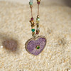 北京仓｜ROOM SERVICE-BLOSSOM-紫水晶 心形 吊坠 项链［法国设计师］ 商品缩略图3