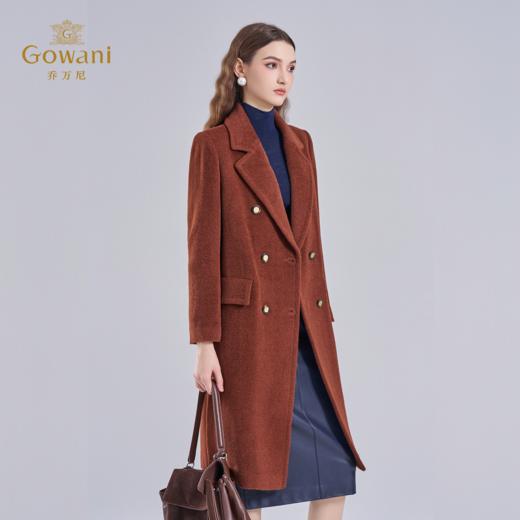 乔万尼羊驼毛羊毛大衣焦糖色高级感ET4A843 商品图1