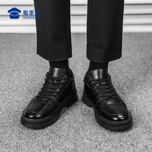 【实付满399送保温杯】【中帮通勤皮鞋】烈焰守护系列商务正装皮鞋休闲牛皮通勤鞋XP405 商品图11