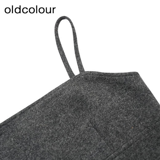 oldcolour商场同款春秋款纯色优雅气质吊带连衣裙女P411005A1 商品图3