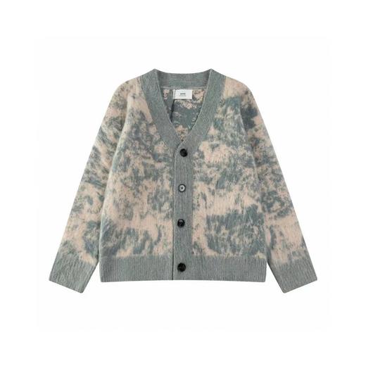 D110752谁穿谁好看百搭不挑人青花瓷渲染开衫毛衣 商品图11