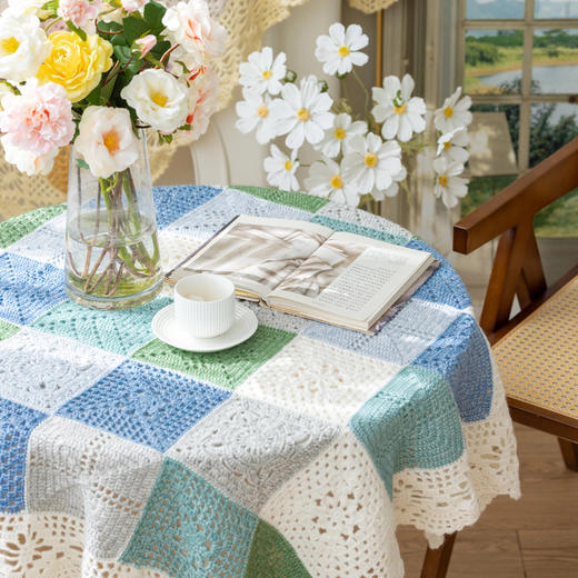 苏苏姐家晓雾拼花毯手工DIY编织钩针家居毛线毛线团自制材料包 商品图2