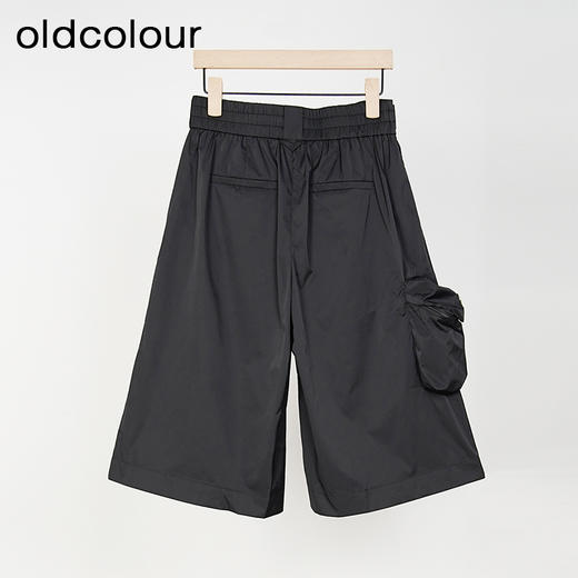 oldcolour欧珂春夏季简约日常通勤休闲宽松纯色中裤女O13072315 商品图1