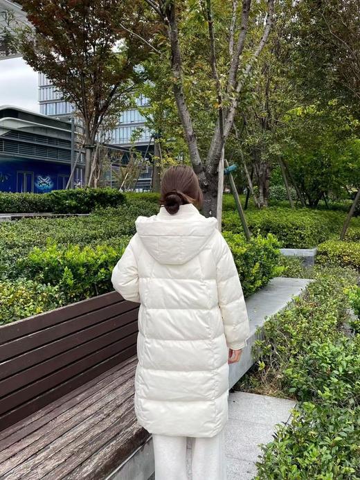 双十一活动雪*飞剪标加厚长款连帽羽绒服 商品图2