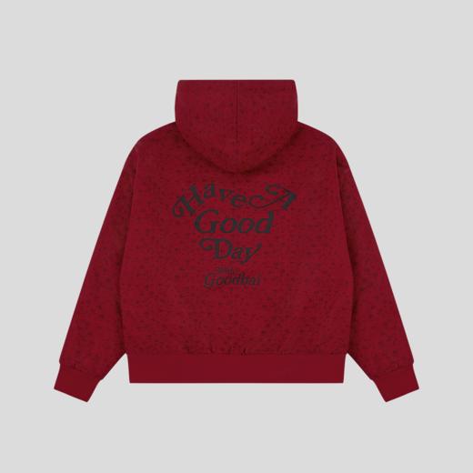 GOODBAI 'HAVE A GOODDAY'碎花连帽卫衣夹克 商品图4