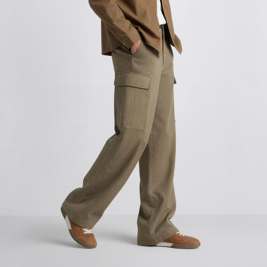 森马休闲裤男迷彩工装裤潮酷松弛阔腿裤2025冬季新款长裤户外流行 商品图2