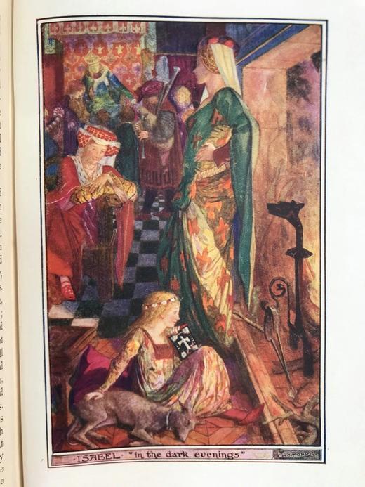 1923年 王子与公主之书 8幅彩色于大量黑白插图 漆布精装32开 商品图10