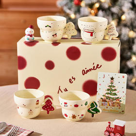 摩登主妇浮雕马克杯陶瓷杯生日圣诞节礼物家用喝水杯女生咖啡杯子