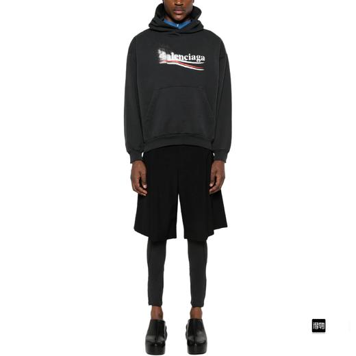 D110792模糊可乐字母印花帽衫卫衣常规版型男女同款 商品图11