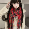 2025新款氛围感jk格子围巾女冬季韩系百搭保暖围脖学生礼物披肩潮 商品缩略图3