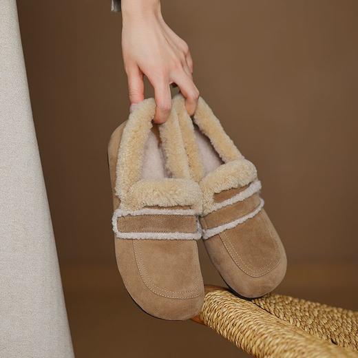 Ech&yolo羊翻皮领口纯羊毛新款雪地靴毛毛鞋HB-Z478 商品图4