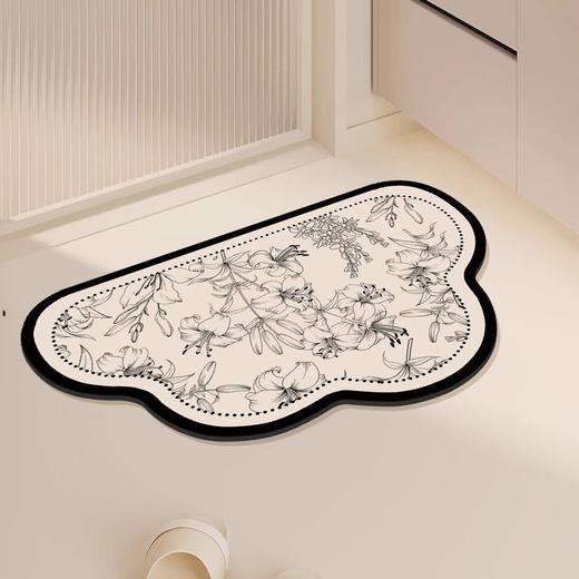 【新升级！高颜值瞬吸地垫！】硅藻泥地垫 浴室防滑垫软垫 轻奢卫生间门口脚垫 洗澡吸水垫 商品图4