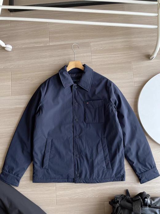 D110750秋冬男防水耐磨衬衫领无绗缝羽绒服外套 商品图6