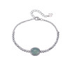 【清雾静影】蓝水翡翠S925纯银蛋面手链【CW-SL11869】 商品缩略图4